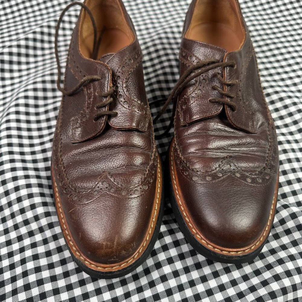 Common Projects Woman Reddish Brown Oxford Wingtip Brogue Shoes EU 37 / US 7 - Picture 2 of 5